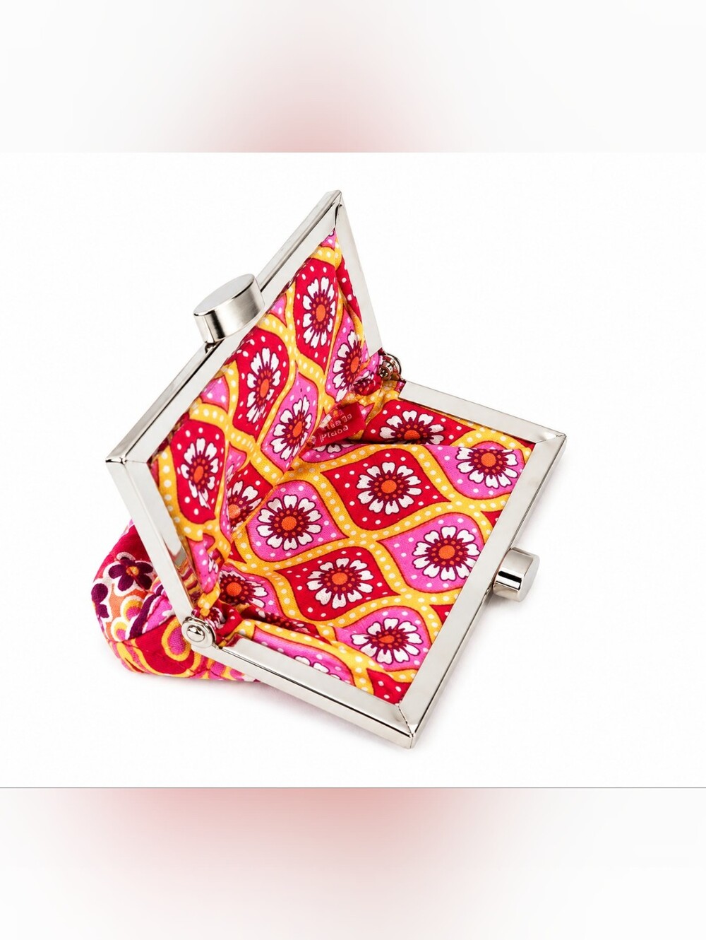 Vera Bradley Raspberry Fizz Quilted Kiss-Lock Coin Purse - Picture 6 of 6